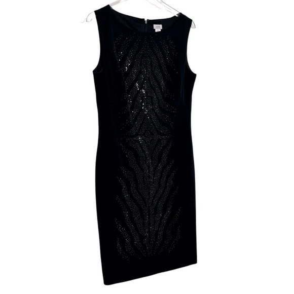 CACHE’ - SIZE 12 - DARK NAVY & SWAROVSKI STONES - VERY FITTED - GREAT COND - S - Picture 4 of 14